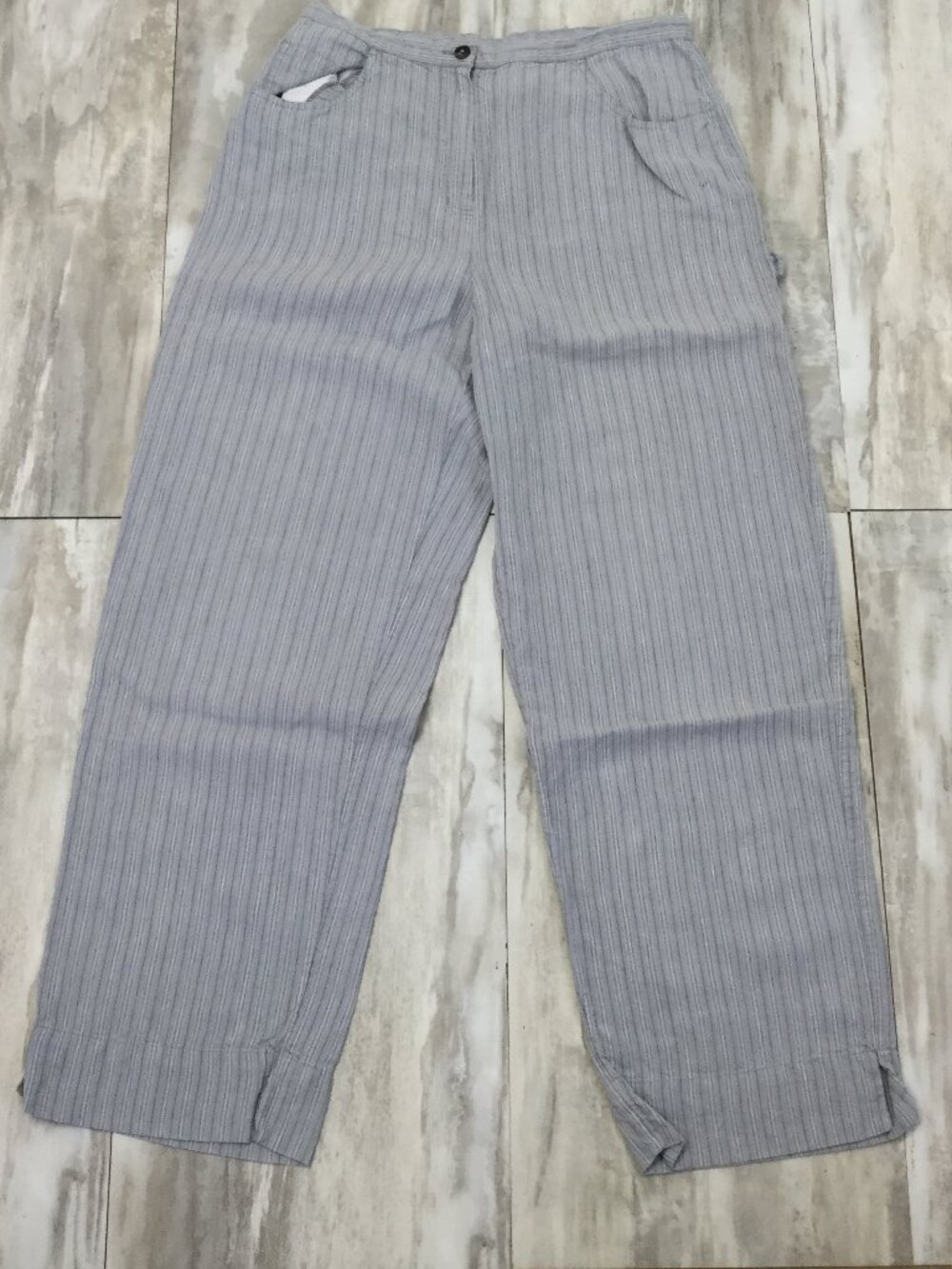 J. Jill Linen Striped Pant 12